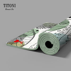 <span class=keywords><strong>TITONI</strong></span> qualité perfectionniste impression UV tapis de Pilates sans PVC soutien supplémentaire poignée ultime tapis de Yoga en caoutchouc PU vente en ligne - Product Image 5