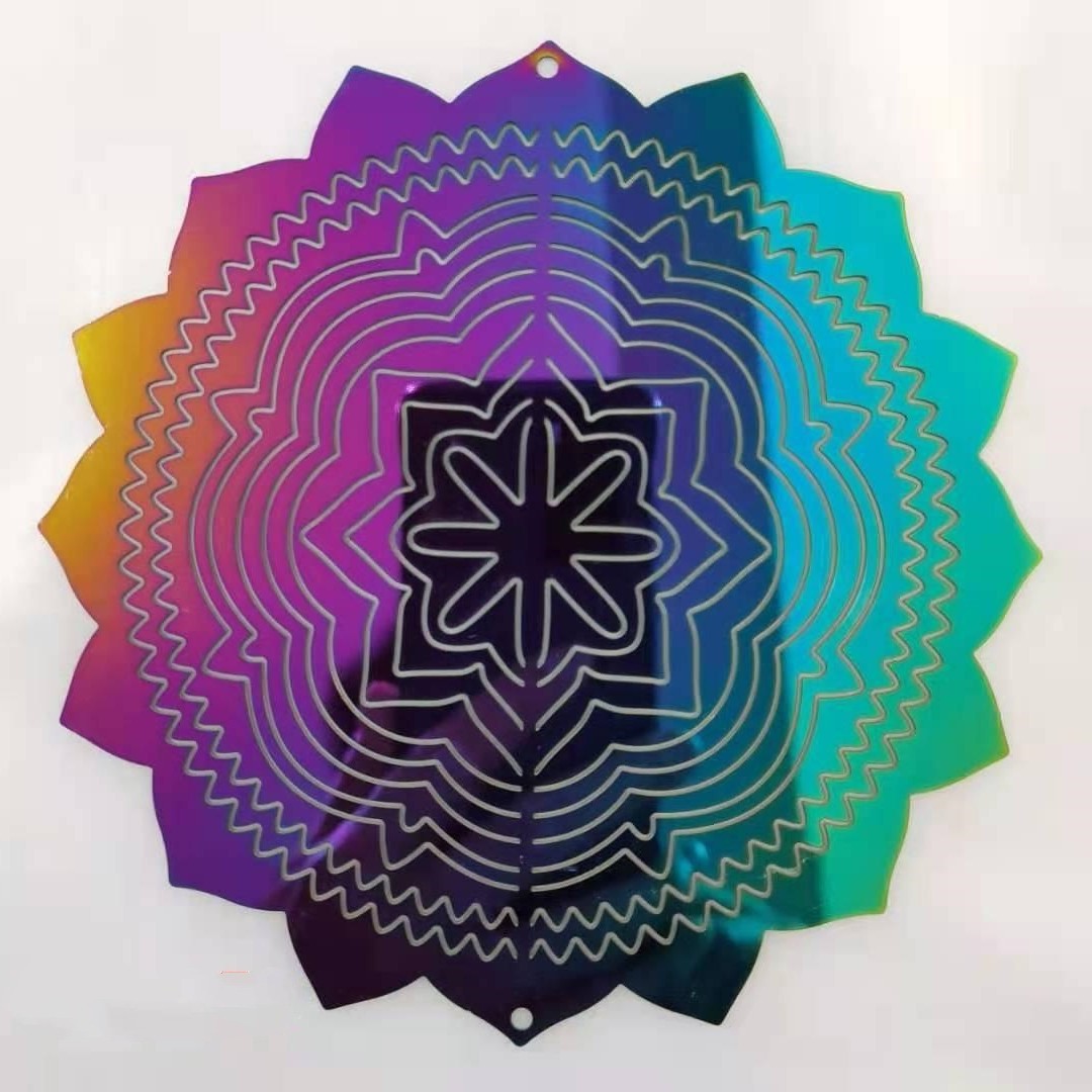 Mandala de colores de 6 pulgadas