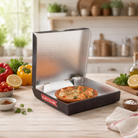 Boîtes à pizza italiennes personnalisées imprimées sur mesure, forme d'avion, carton ondulé, pelliculage brillant, emballage alimentaire recyclable