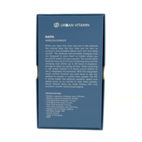 100x35x170mm personnalisé imprimé classique universel mat stratification sans fil écouteurs boîte d'emballage avec couvercle