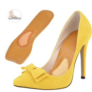 Semelles orthopédiques en cuir 3/4 <span class=keywords><strong>pour</strong></span> escarpins et talons hauts avec soutien de la voûte plantaire, inserts de chaussures à bout ouvert <span class=keywords><strong>pour</strong></span> femmes HA00375 - Product Image 6