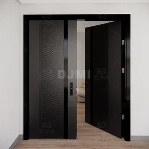 Germany classic designs room interior entrance double swing interior wood doors sound-proof plywood double wood doors