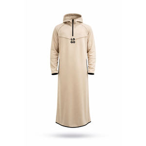 Nouvelle conception personnalisée, style Moyen-Orient, Kandura pour hommes, Thobe arabe, coupe ample, manches longues, Thobe <span class=keywords><strong>blanc</strong></span>, vêtements traditionnels avec capuche - Product Image 1