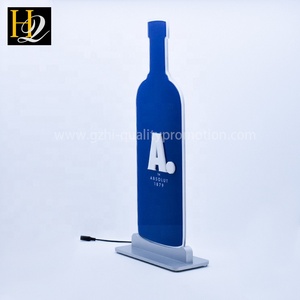 Trong Nhà Slim Light Box Bia Chai Hình Dạng Led Hiển Thị Dấu Hiệu Với Cơ Sở - Product Image 2