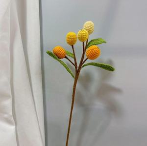 Bouquet di filato creativo all'uncinetto fatto a mano di frutta <span class=keywords><strong>e</strong></span> verdura, Durian, uva, Loquat, Yangtao, cachi, Mango, pesca, zucca - Product Image 6