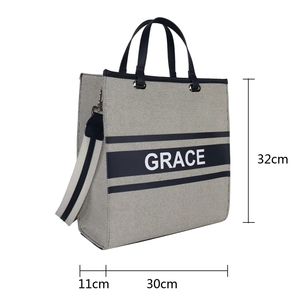 Bolsa de Yute Personalizada al por Mayor, Estilo Retro, con Logotipo Personalizado, Hello Weekend, Gran Capacidad - Product Image 6