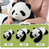 Peluche personnalisée en stock, 30 cm, 45 cm, 65 cm, jouet en peluche à longs bras, animal en peluche lesté, super doux, oreiller en peluche, ours, panda, coton PP lavé