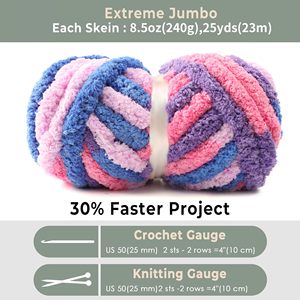 Hilo de Chenilla Grueso 7S de Poliéster Antipilling, Hilo de Terciopelo para Tejer a Crochet, para Suéter, Manta, Gorro, Bufanda, 50 Colores, Listo para Enviar - Product Image 4