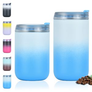 Chine marque Watersy nouvelle tendance dégradé couleur gobelet 300ml/400ml isolé café gobelet en acier inoxydable Double paroi tasse à café - Product Image 1