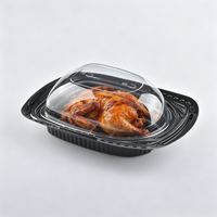 Boîte d'emballage pliable jetable biodégradable pour poulet rôti, canard rôti, hamburger à emporter – Offre Spéciale