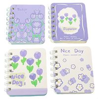 Carnet de puzzle à couverture magnétique à spirale pour enfants et étudiants, format A7, 80 feuilles, papier d'art de dessin animé - Cadeau