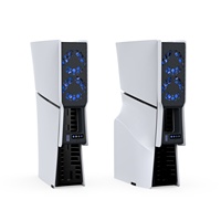 Ventilateur de refroidissement de console TP5-35159 pour PS5 PRO/SLIM avec ventilateur arrière à lumière bleue, accessoires de jeu