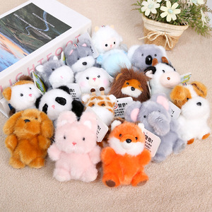 Muñeco de Peluche de la Serie Little Bean, Animalito Adorable de Dibujos Animados, Elefante, Zorro, Panda Sentado en la Mesa, Juguete para Bodas, Poliéster, Algodón PP - Product Image 1