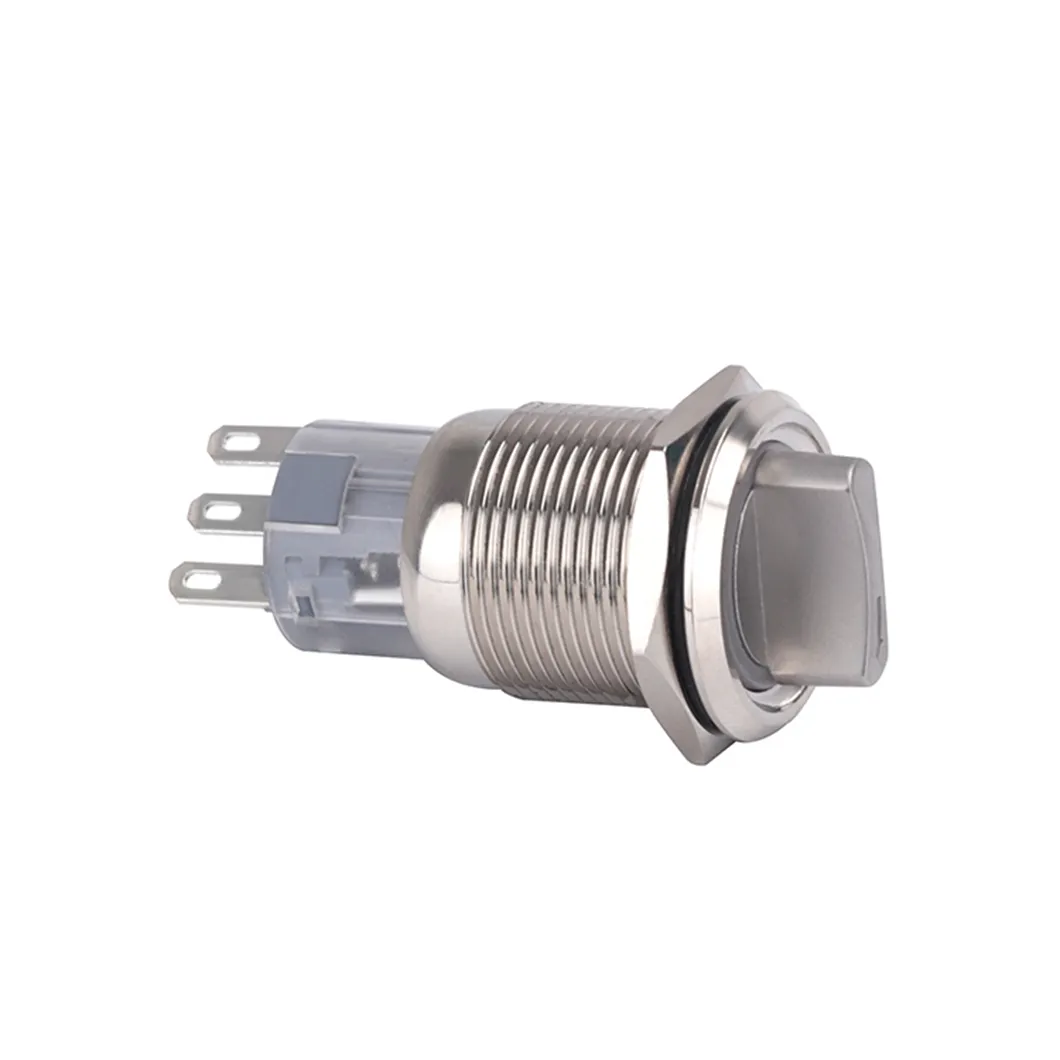 Mini 16mm 19mm 22mm plano LED metal pulsador pequeño botón interruptores tornillo pie momentáneo impermeable 12V interruptores de acero inoxidable