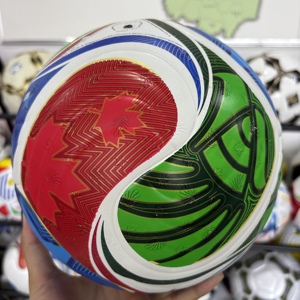 Reliable high-performance soccer <b>ball</b> for the 2026 cup hot-bonded <b>machine</b> stitching size 5 PVC/PU material - Product Image 1