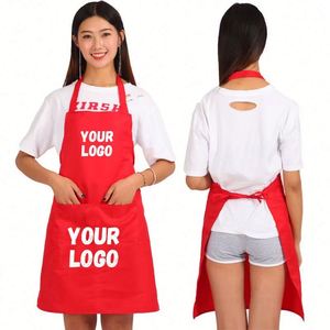 Delantales Multifuncionales de Poliéster Coloridos con Logotipo Personalizado, Diseño de Serigrafía y Bordado - Product Image 1