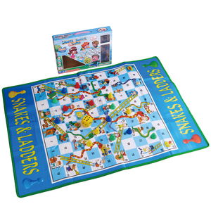 Jeu de société multifonctionnel double face : Serpent volant et <span class=keywords><strong>tapis</strong></span> de jeu, jouet éducatif précoce <span class=keywords><strong>pour</strong></span> enfants, deux-en-un avec <span class=keywords><strong>cartes</strong></span> de jeu en anglais - Product Image 1