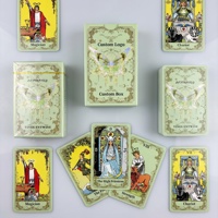 Cartes de tarot en papier personnalisées, écologiques, durables, portables, pour usage familial, avec logo personnalisé et coins arrondis