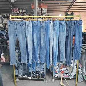Vente en gros de jeans skinny longs d'occasion pour femmes, en balles mixtes, vêtements usagés pour femmes - Product Image 2