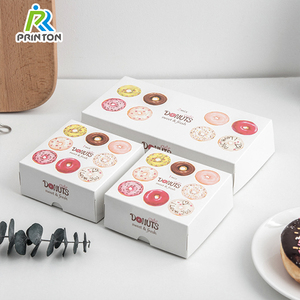 Printon ขายส่งโลโก้ที่กำหนดเองกล่องสำหรับคุกกี้มินิโดนัทบรรจุภัณฑ์กล่องโดนัท - Product Image 2