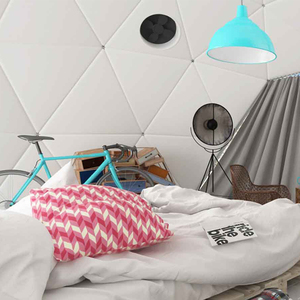 Dôme de glamping hivernal préfabriqué en forme d'igloo pour l'hôtellerie en plein air avec poêle - Product Image 3