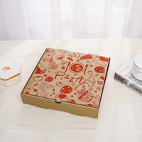 Bruin Karton Verse Pizza Dozen 16X16 Veilig Golfkarton Pizza Dozen Kraft Beschermende Levering Containers