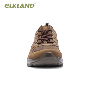 Zapatillas de Senderismo para Hombre, Transpirables, Antideslizantes, Color Marrón, Punta Redonda, Forro de Malla, Suela de Goma, Entresuela de EVA, para Caminar al Aire Libre - Product Image 4
