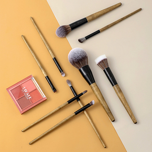 ชุดแปรงแต่งหน้าทรงนาฬิกาทราย 12 ชิ้น คุณภาพสูง ของขวัญสุดพิเศษ เป็นมิตรกับสิ่งแวดล้อม วีแกน แปรงไม้ไผ่ รับผลิตแบรนด์ส่วนตัว - Product Image 2