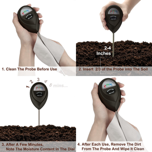 Измеритель влажности почвы золотого цвета - Product Image 3