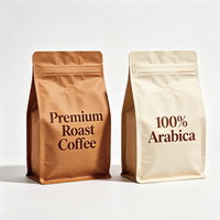Offre Spéciale – Sacs à café biodégradables refermables avec impression en héliogravure, en PET de qualité alimentaire, 100g, 250g, 500g, 1kg, recyclables, avec soufflet de fond