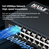 Commutateur réseau HAILE 16 ports 10/100M non géré, appareil réseau Ethernet pour système de vidéosurveillance