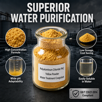 Coagulant industriel jaune PAC (Polyacrylamide) pour le traitement des eaux usées des mines, de l'impression et de la teinture