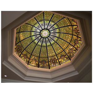 Cúpula de Techo de Vidrio Mosaico Octogonal, Vidrio Templado, Vidrio con Plomo Soldado, Claraboya Abovedada para Salón, Precio al por Mayor - Product Image 3