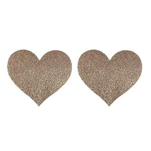 Manyu Erotic Accessories <b>Red</b> Heart Lingerie Breast Patches Silicone <b>Sequined</b> Nipple Covers Sexy Temptation Bra Accessories T41 - Product Image 3