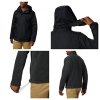 Nouveau design de veste coupe-vent d'élévation 3 en 1 Veste épaissie imperméable Veste d'hiver 3 en 1 chaude personnalisée pour hommes de grande taille