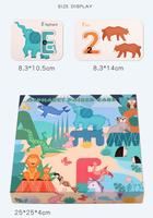 Jeu éducatif en bois pour apprendre l'alphabet, puzzle de lettres pour enfants de 1 à 6 ans, maternelle, bébé