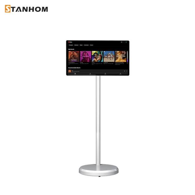 STANHOM 21.5" Android 13 Smart Portable TV Touch Screen LCD Monitor Stand Wireless WiFi Interactive Display for Home Live Stream
