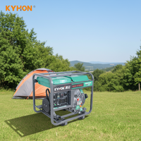 Générateur diesel à châssis ouvert à alimentation continue durable avec ATS et télécommande 5,5 kW monophasé/triphasé pour usage commercial