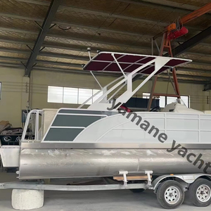 OEM ODM OBM Bote Pontón de Aluminio de 7.5m, Bote Pontón Tritón de Aluminio para Fiestas, Yate para Deportes Acuáticos y Pesca - Product Image 1