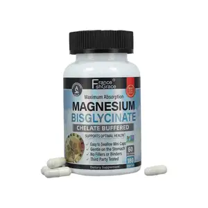 Supplement Gezondheidszorg Magnesium Complex Magnesium Glycinaat Malaat Citraat Capsules Voor Spieren Zenuwen Functie