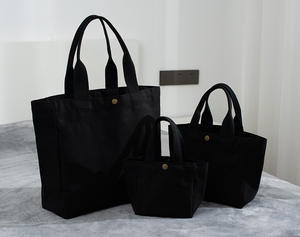 Bolsas de Compras de Lona de Algodón Natural Reciclado con Logotipo Personalizado Impreso - Product Image 5