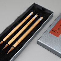 Pennello per Calligrafia in Pelo di Martora, Vendita all'Ingrosso, Scatola Regalo in Legno Personalizzata OEM, Forniture Professionali per Artisti