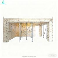 Système de coffrage mural en plastique ABS industriel réutilisable pour colonnes et fondations en béton |   Panneaux de construction légers et durables