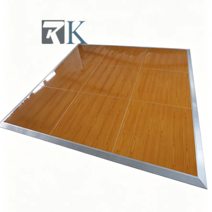 Plancher de danse portable facile à installer pour fêtes, mariages et événements, avec plateforme en contreplaqué et bordure en aluminium - Product Image 1