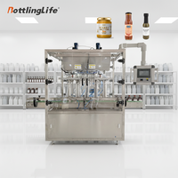 Machine de remplissage et de bouchage automatique pour sauce tomate et yaourt avec fonction anti-goutte, machine de remplissage automatique pour beurre et crème, miel