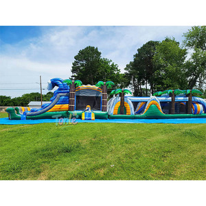 Các chướng ngại vật trượt Inflatable cho trẻ em thương mại Inflatable thư bị trả lại nhà Combo Inflatable trò chơi thể thao ngoài trời - Product Image 4