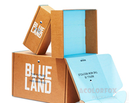 Boîtes d'expédition personnalisées avec gaufrage et pelliculage mat pour emballages de sérums de soin de la peau en carton ondulé recyclable