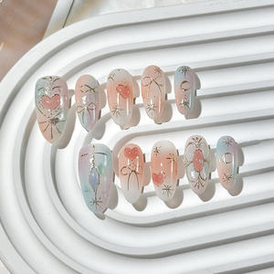 <span class=keywords><strong>Dessin</strong></span> à la main fleur à la main presse sur les <span class=keywords><strong>ongles</strong></span> haute qualité couverture complète <span class=keywords><strong>faux</strong></span> <span class=keywords><strong>ongles</strong></span> soutien personnalisé votre propre emballage <span class=keywords><strong>de</strong></span> conception - Product Image 5