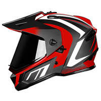 Casque de course pour VTT, casque de moto à double lentille, casque de rallye tout-terrain pour adultes et adolescents