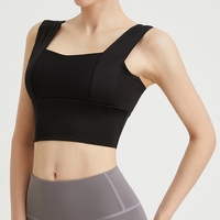 Nouveau débardeur de sport d'été pour femme, soutien-gorge de sport à maintien moyen, absorbant la transpiration, séchage rapide, sans armatures, idéal pour le yoga